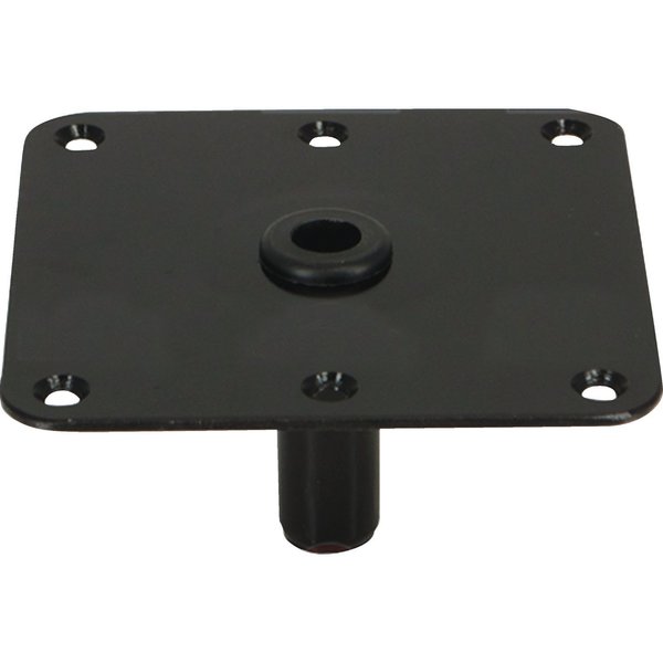 Springfield Marine Springfield King-Pin 7" x 7" Threaded Square Steel Base, E-Coat Finish 3630020